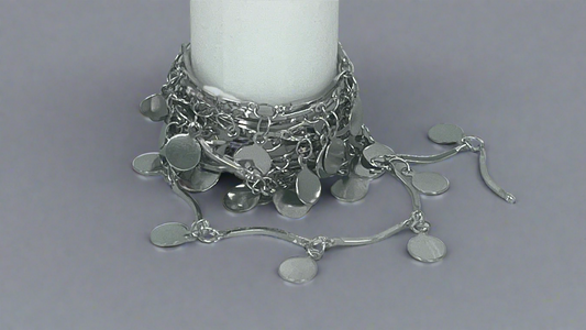 Chain with charms - Coins/Stars (1 m)