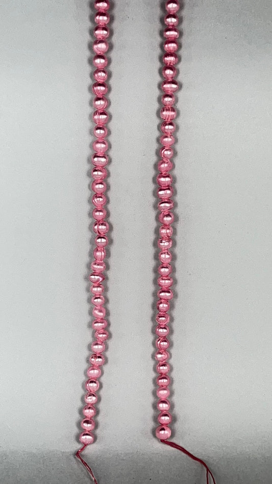 Freshwater Pearls 5mm Pink Ringed